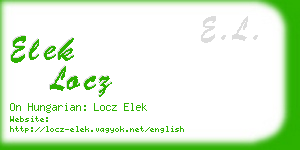 elek locz business card